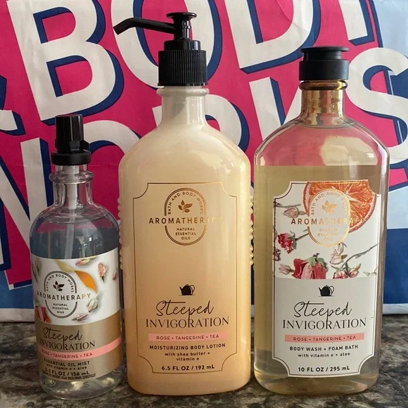 Bath & Body Works aromatherapy Steeped Invigoration set